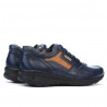 Men sport shoes 827 indigo+brown