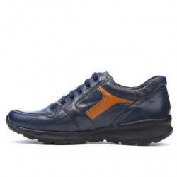 Men sport shoes 827 indigo+brown