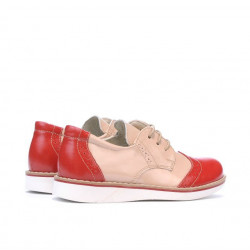 Small children shoes 60c patent red+beige01