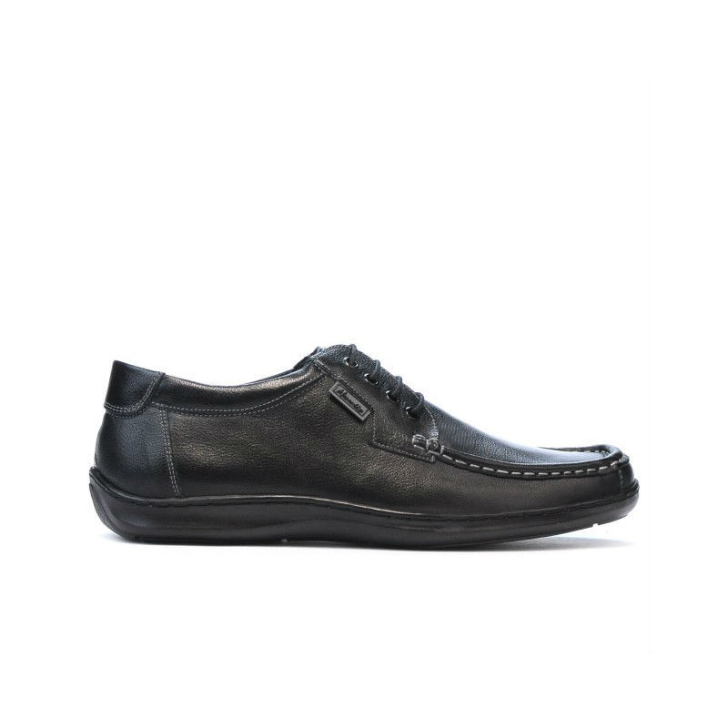 Men loafers, moccasins 818-1 black