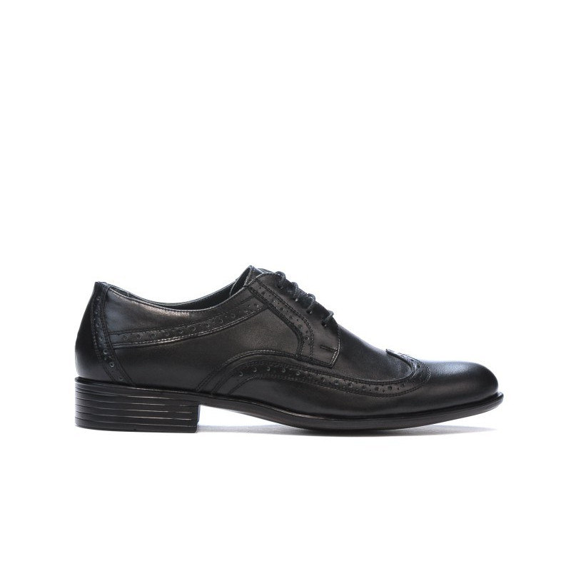 Men stylish, elegant shoes 797-1 black