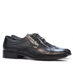 Men stylish, elegant shoes 797-1 black