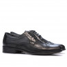 Men stylish, elegant shoes 797-1 black