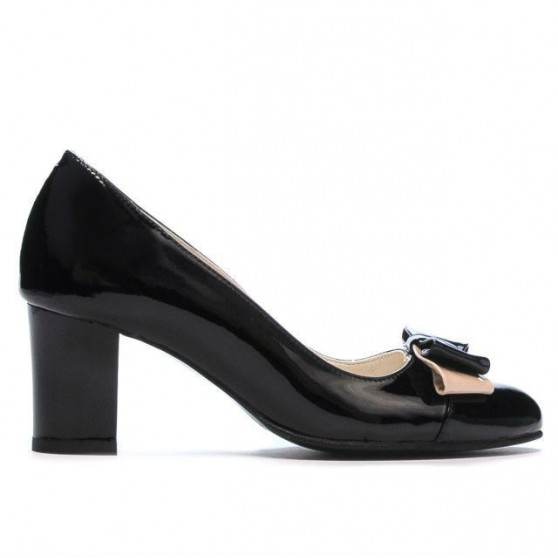Women stylish, elegant shoes 1265 patent black