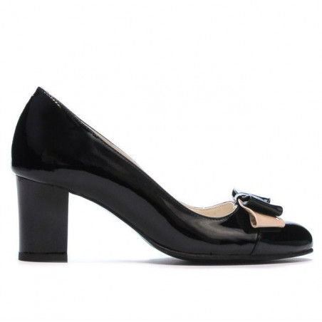 Women stylish, elegant shoes 1265 patent black