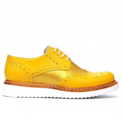 Women casual shoes 663-1 yellow combined