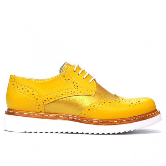 Women casual shoes 663-1 yellow combined