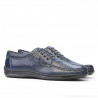 Men loafers, moccasins 818-1 indigo