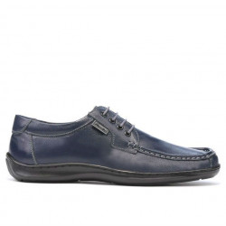 Men loafers, moccasins 818-1 indigo