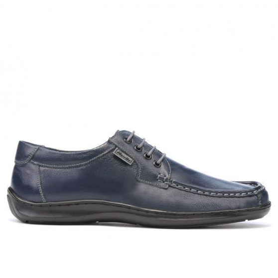 Men loafers, moccasins 818-1 indigo