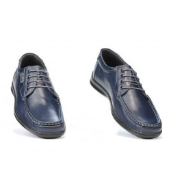 Men loafers, moccasins 818-1 indigo