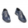 Men loafers, moccasins 818-1 indigo