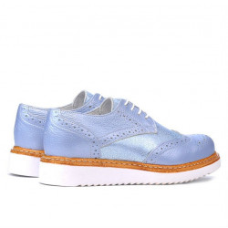 Women casual shoes 663-1 bleu pearl combined