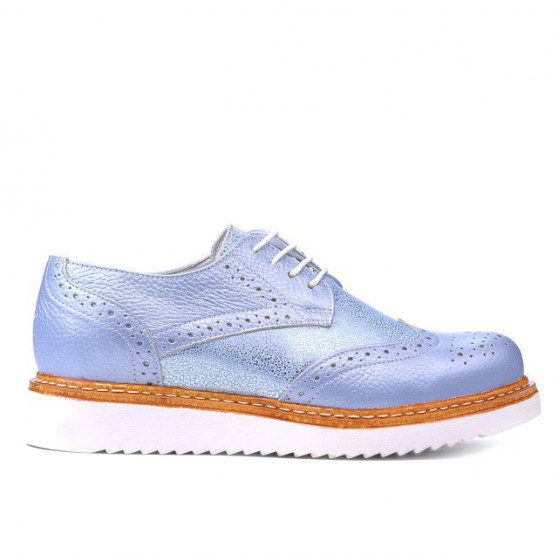 Women casual shoes 663-1 bleu pearl combined