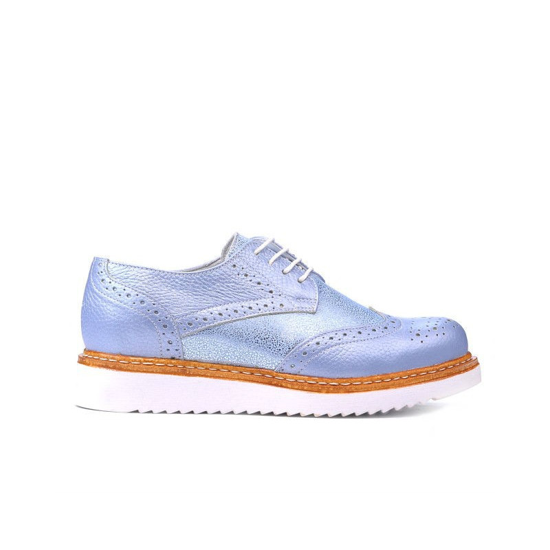 Women casual shoes 663-1 bleu pearl combined