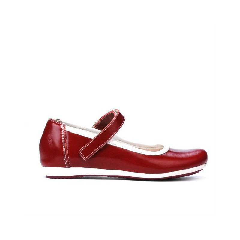 Children shoes 151 patent bordo