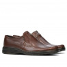 Men stylish, elegant shoes 969 brown