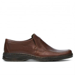 Men stylish, elegant shoes 969 brown