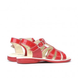 Small children sandals 53-1c patent red 
