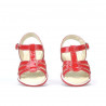 Small children sandals 53-1c patent red 