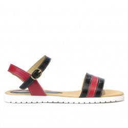 Women sandals 5037 black+bordo
