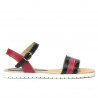 Women sandals 5037 black+bordo