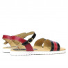 Women sandals 5037 black+bordo