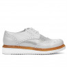 Women casual shoes 663-1 white pearl combined