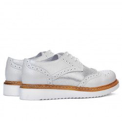 Women casual shoes 663-1 white pearl combined