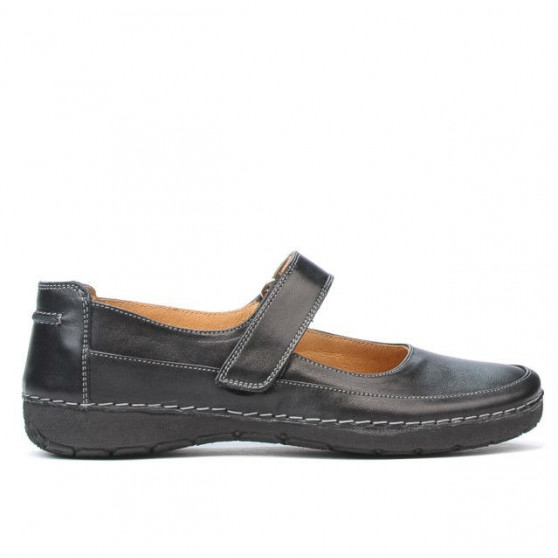 Women loafers, moccasins 685 black