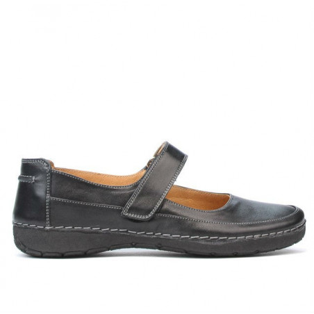 Women loafers, moccasins 685 black
