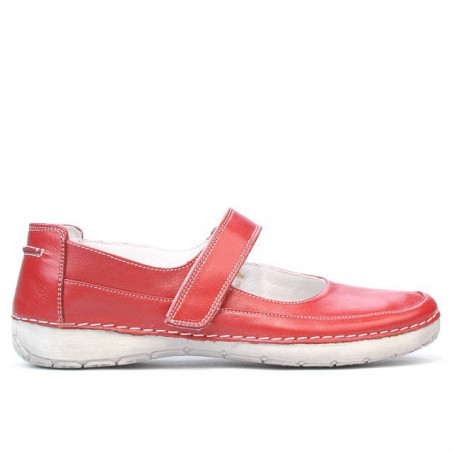 Women loafers, moccasins 685 red