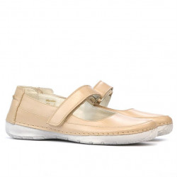 Women loafers, moccasins 685 beige