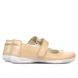 Women loafers, moccasins 685 beige