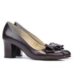 Women stylish, elegant shoes 1265 bordo