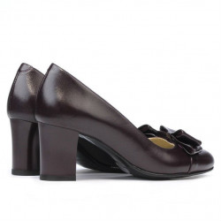 Women stylish, elegant shoes 1265 bordo