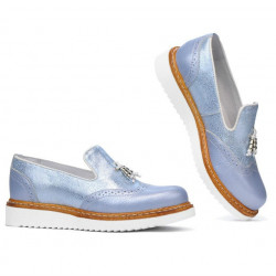 Women casual shoes 659 bleu pearl combined