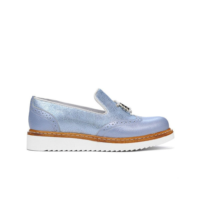 Women casual shoes 659 bleu pearl combined