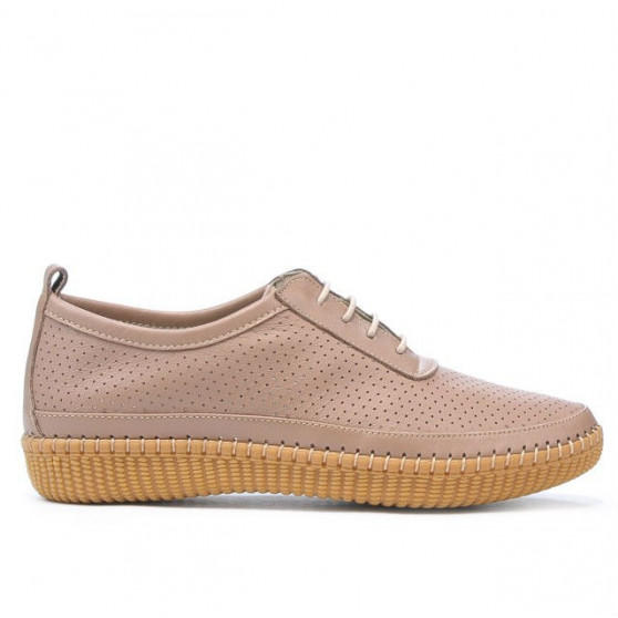 Women loafers, moccasins 688 cappuccino