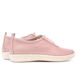 Women loafers, moccasins 688 pudra