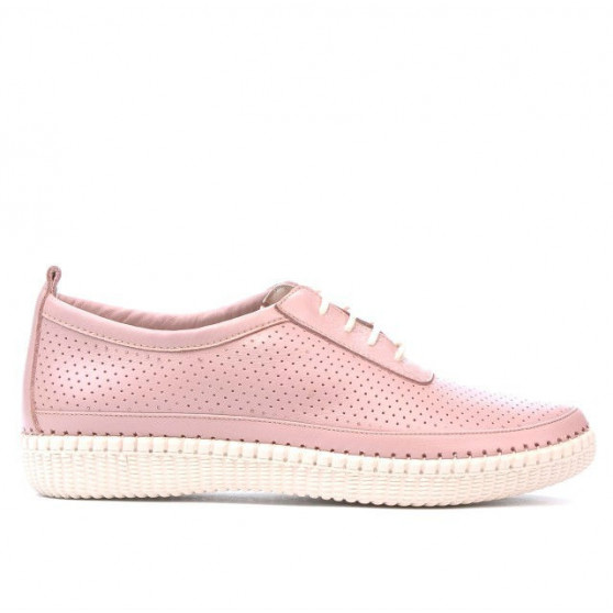 Women loafers, moccasins 688 pudra