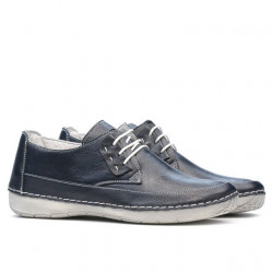 Women loafers, moccasins 672ms indigo