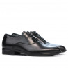 Men stylish, elegant shoes 876 black