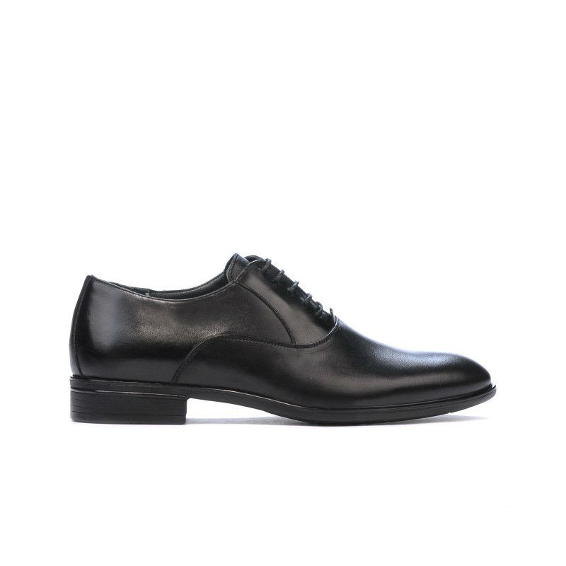 Men stylish, elegant shoes 876 black