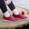 Women loafers, moccasins 688 red lifestyle