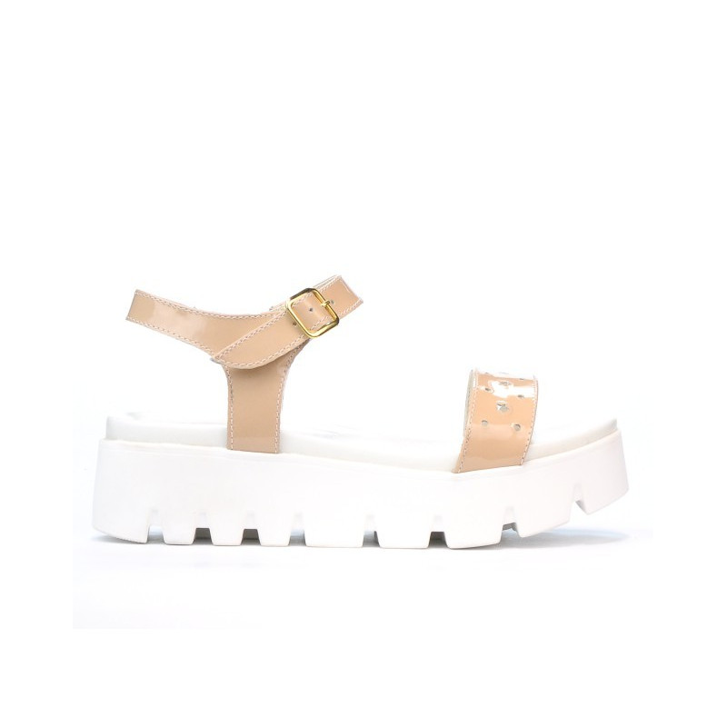 Women sandals 5034 patent nude