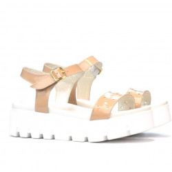 Women sandals 5034 patent nude