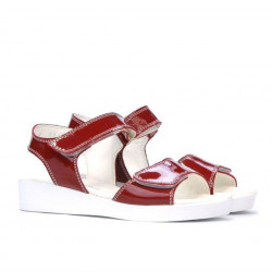 Children sandals 532 patent bordo