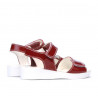 Children sandals 532 patent bordo