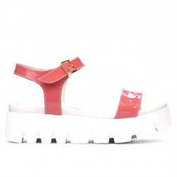 Women sandals 5034 patent pink